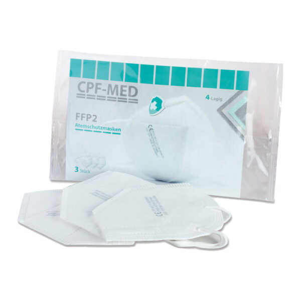 Medical Medizinische FFP2 Atemschutzmaske - 3er Pack Weiß