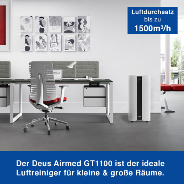 Deusmed Airmed GT1100 Luftreiniger Office Beispielbild