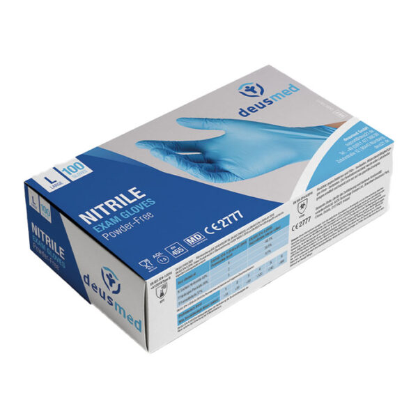 Deusmed Nitril Handschuhe Blau - 100 Stück | S - XL